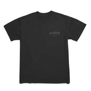 Varsity Logo T-shirt in Onyx. Medium