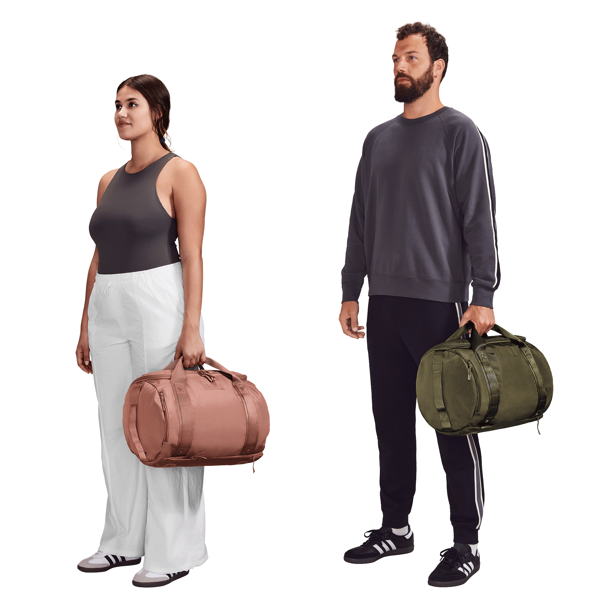 Denver Convertible Duffle in Ash. Medium - Image 9