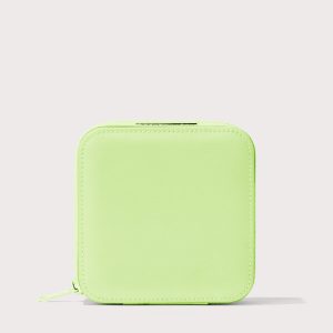 Frankie Jewelry Case in Matcha Latte. Large