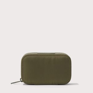 Frankie Jewelry Case in Dark Moss. Small