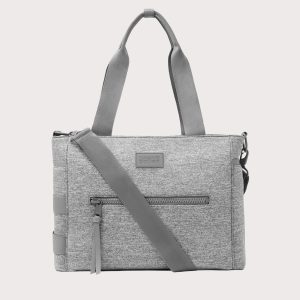 Wade Diaper Tote in Heather Grey