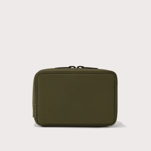 Arlo Tech Organizer in Dark Moss. Large
