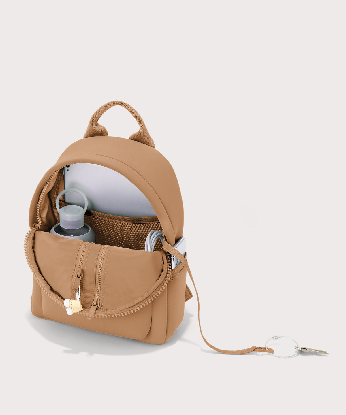 Dakota Backpack in Camel. Small - Image 2