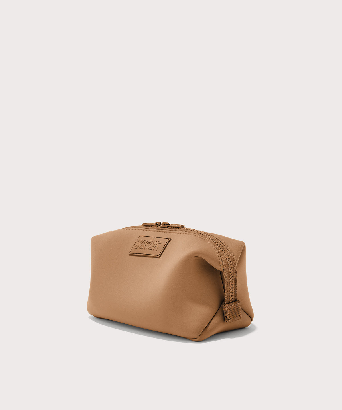 Hunter Toiletry Bag in Camel. Large - Image 4