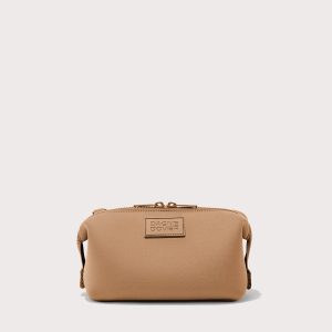 Hunter Toiletry Bag in Camel. Small