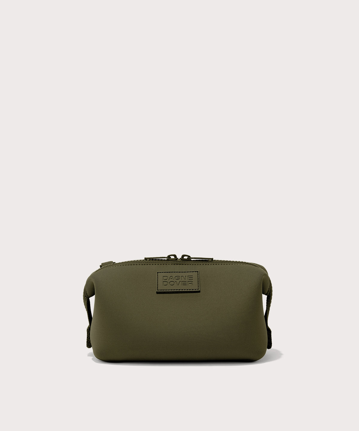 Hunter Toiletry Bag in Dark Moss. Small