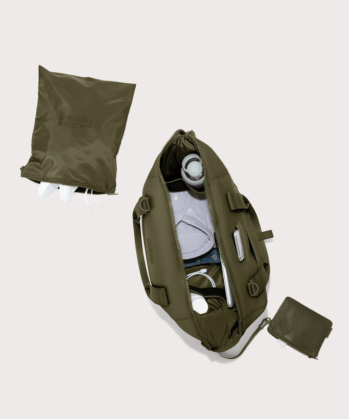 Landon Carryall in Dark Moss. Large - Image 2