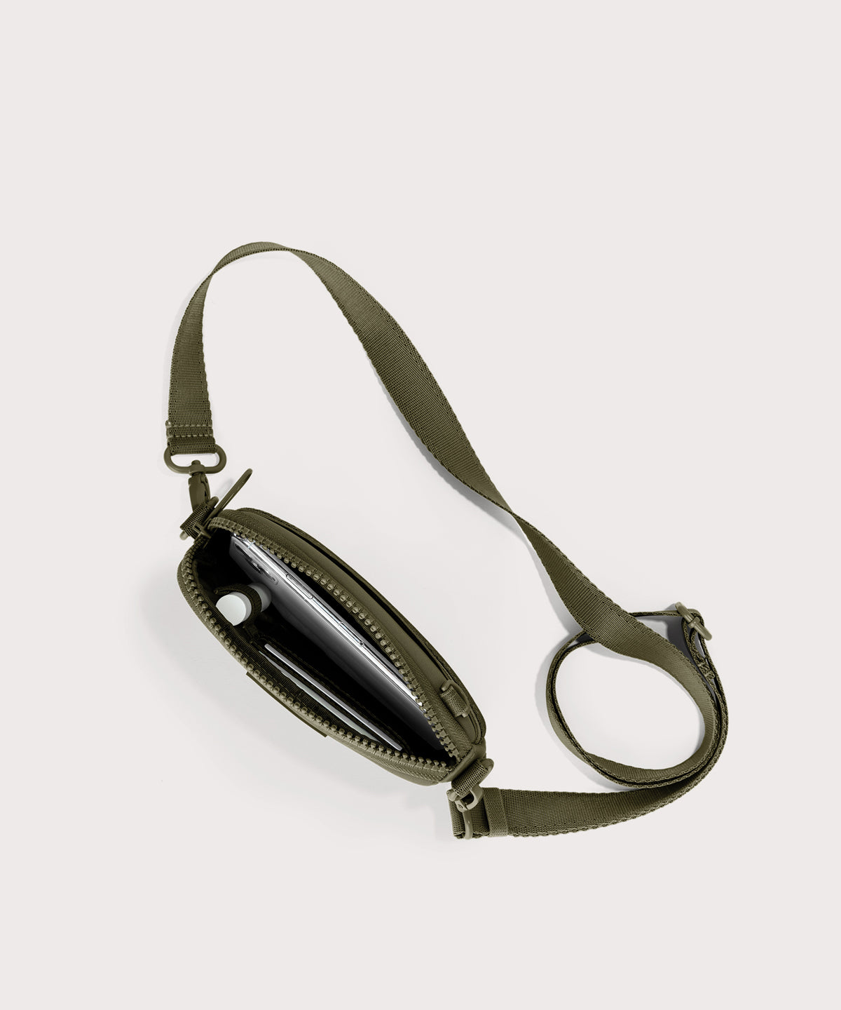 Mara Phone Sling in Dark Moss - Image 2