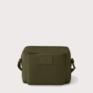 Micah Crossbody in Dark Moss