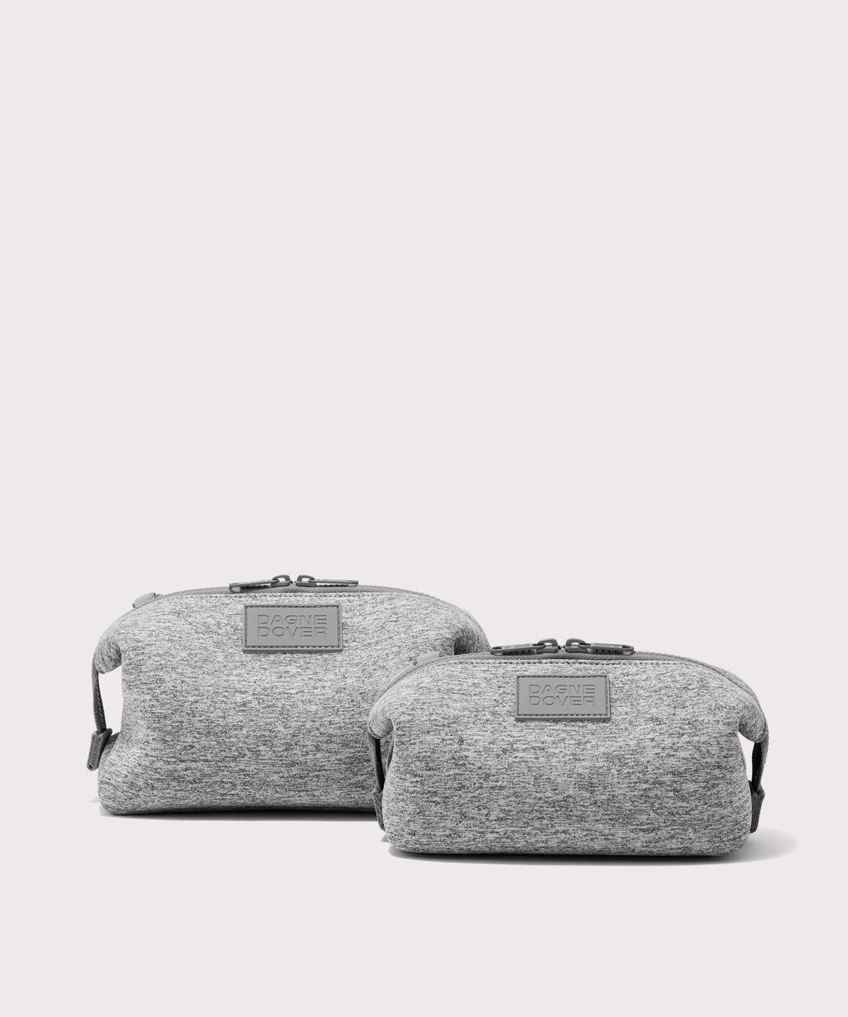 Hunter Toiletry Bag in Heather Grey. Large - Image 3