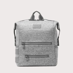 Indi Diaper Backpack in Heather Grey. Large