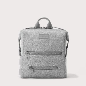 Indi Diaper Backpack in Heather Grey. Medium