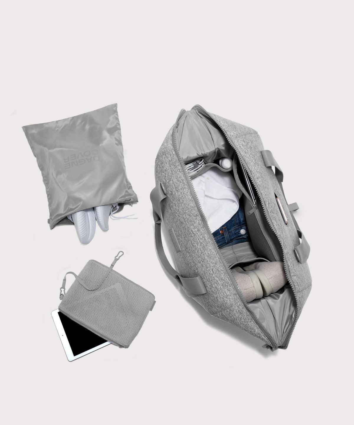 Landon Carryall in Heather Grey. Extra Large - Image 2