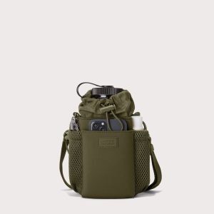 Sloan Water Bottle Sling in Dark Moss