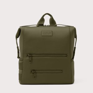 Indi Diaper Backpack in Dark Moss. Large