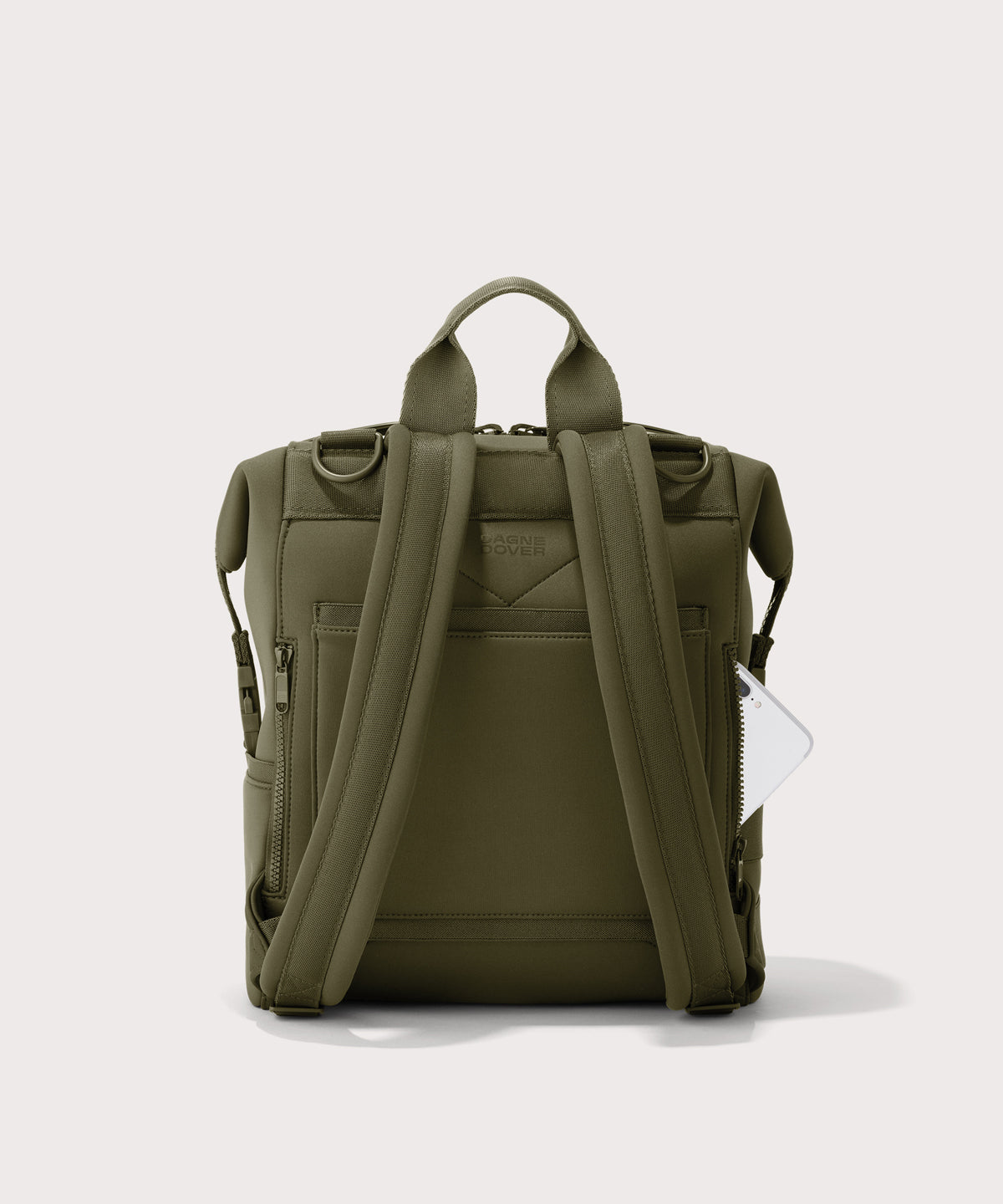 Indi Diaper Backpack in Dark Moss. Medium - Image 4