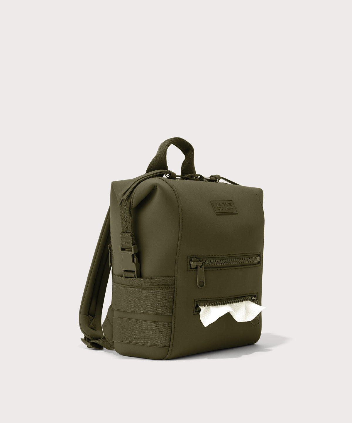Indi Diaper Backpack in Dark Moss. Small - Image 6