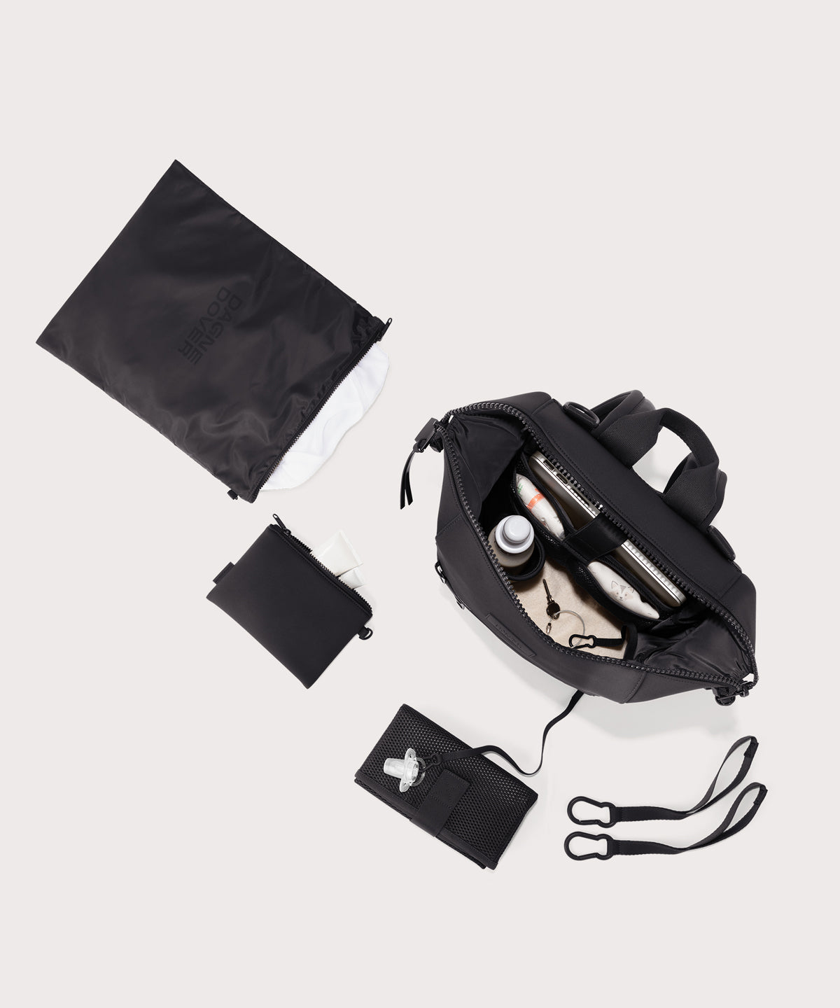 Indi Diaper Backpack in Onyx. Medium - Image 2