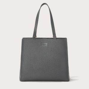 Allyn Tote in Graphite. Large