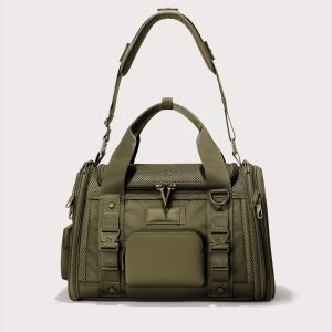 Kyoto Pet Carrier in Dark Moss. Small