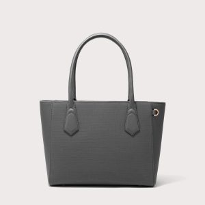 Signature Tote in Graphite. Classic