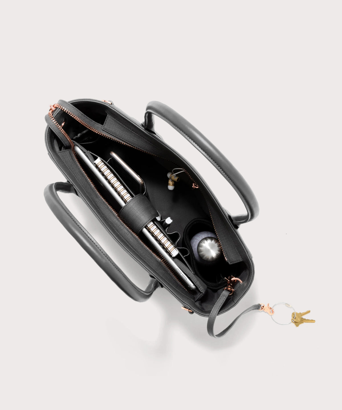 Signature Tote in Graphite. Classic - Image 2