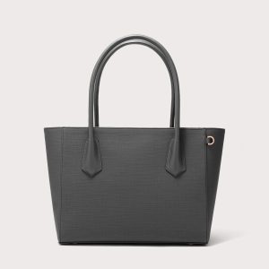 Signature Tote in Graphite. Legend
