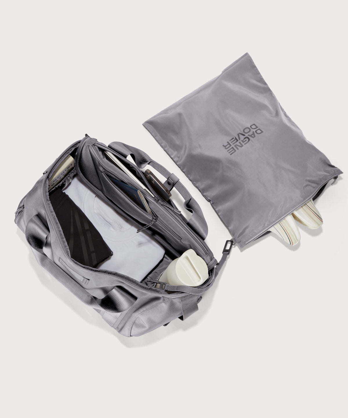 Denver Convertible Duffle in Ash. Medium - Image 2