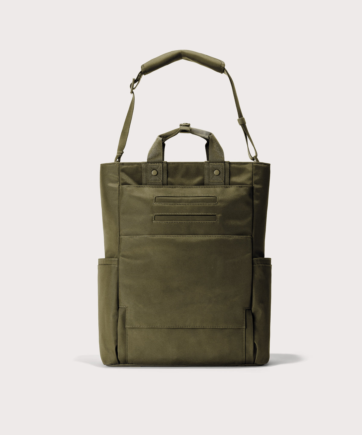 Petra Convertible Tote in Dark Moss - Image 4