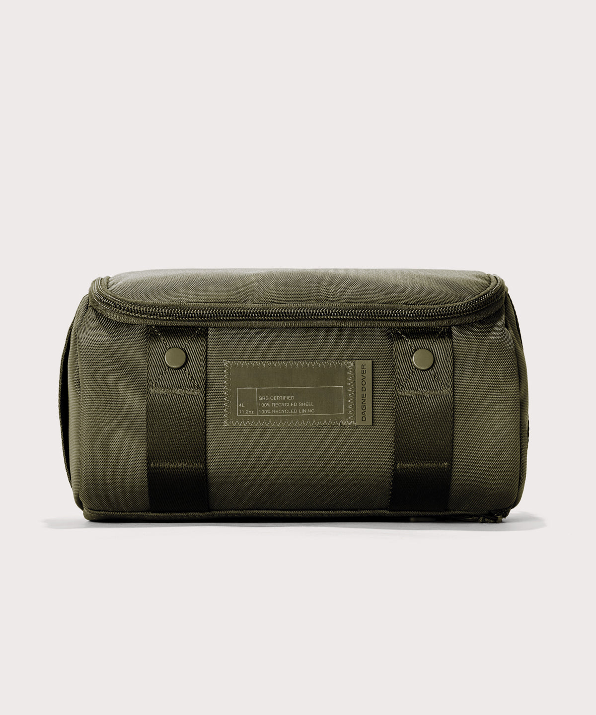 Seoul Dopp Kit in Dark Moss. Large