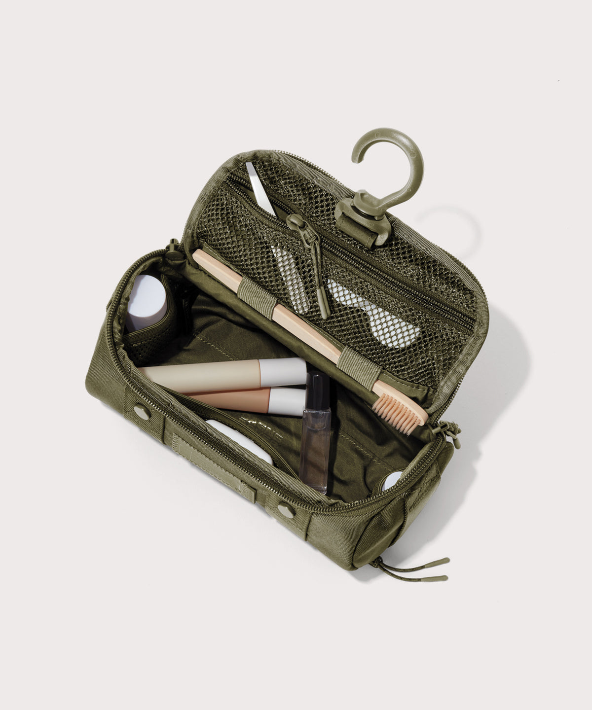 Seoul Dopp Kit in Dark Moss. Small - Image 2